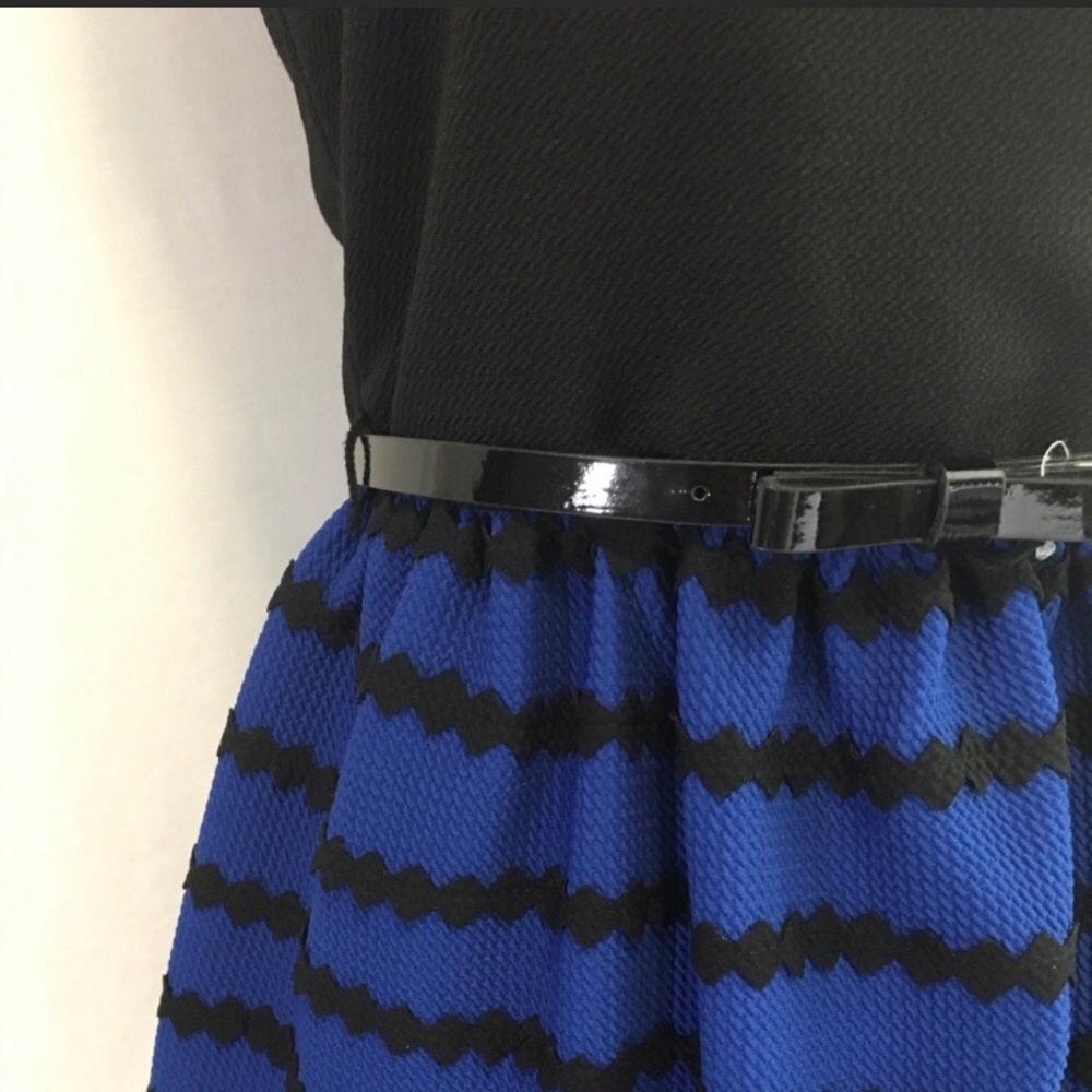 🛑SOLD🛑As U Wish royal blue bow belt sleeveless - Picture 3 of 8